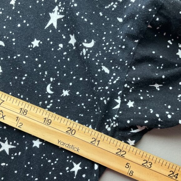 Motel Small T-Shirt All Over Print Black Moon Stars Oversized Goth Grunge Fairy - Picture 5 of 11